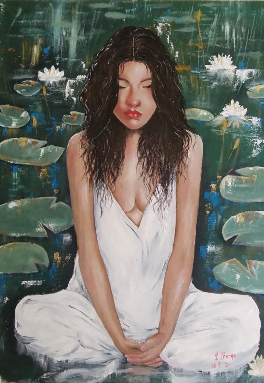 Silent Lotus Reflection